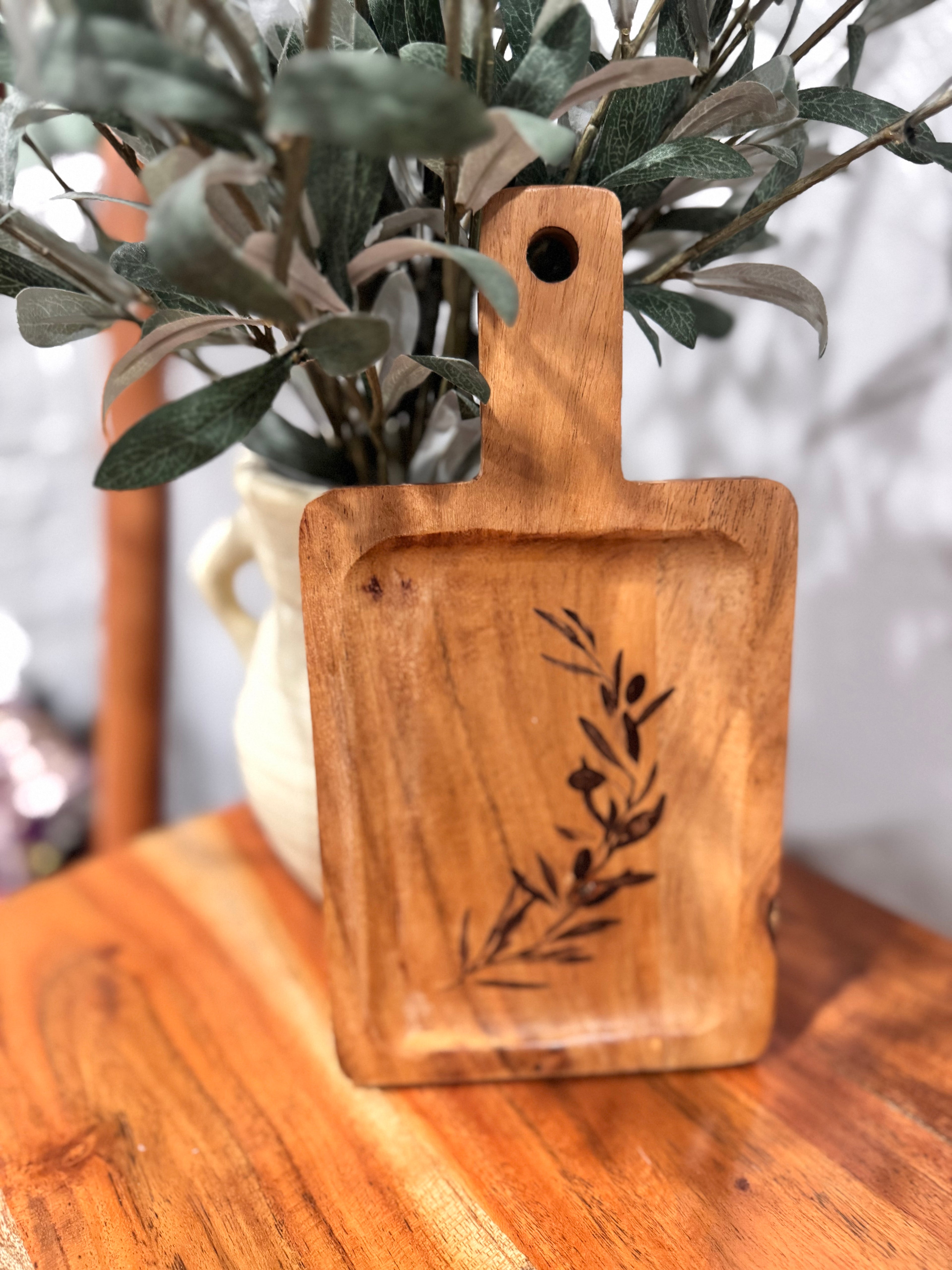 Olive tree branch Mini Charcuterie board