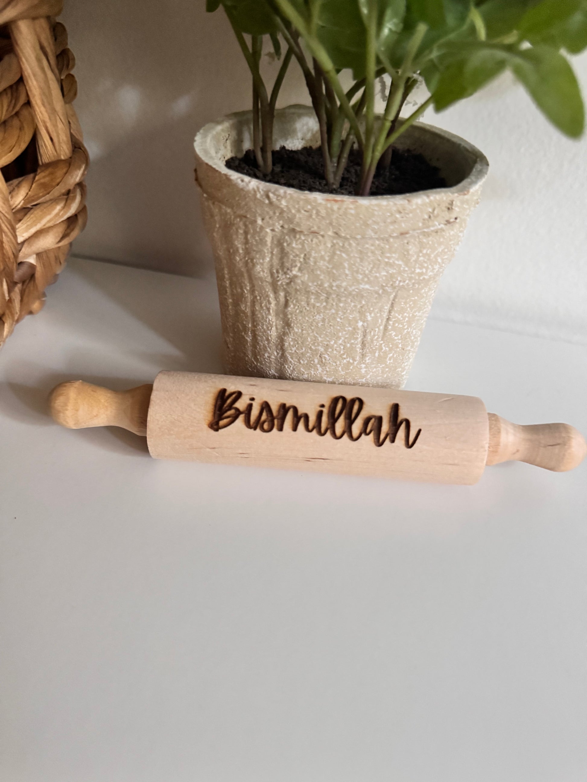 Bismillah/Alhamdulilah - mini rolling pin