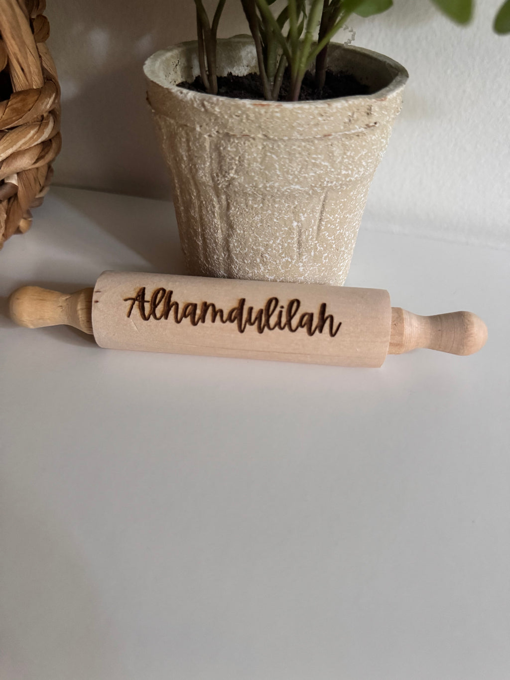 Bismillah/Alhamdulilah - mini rolling pin