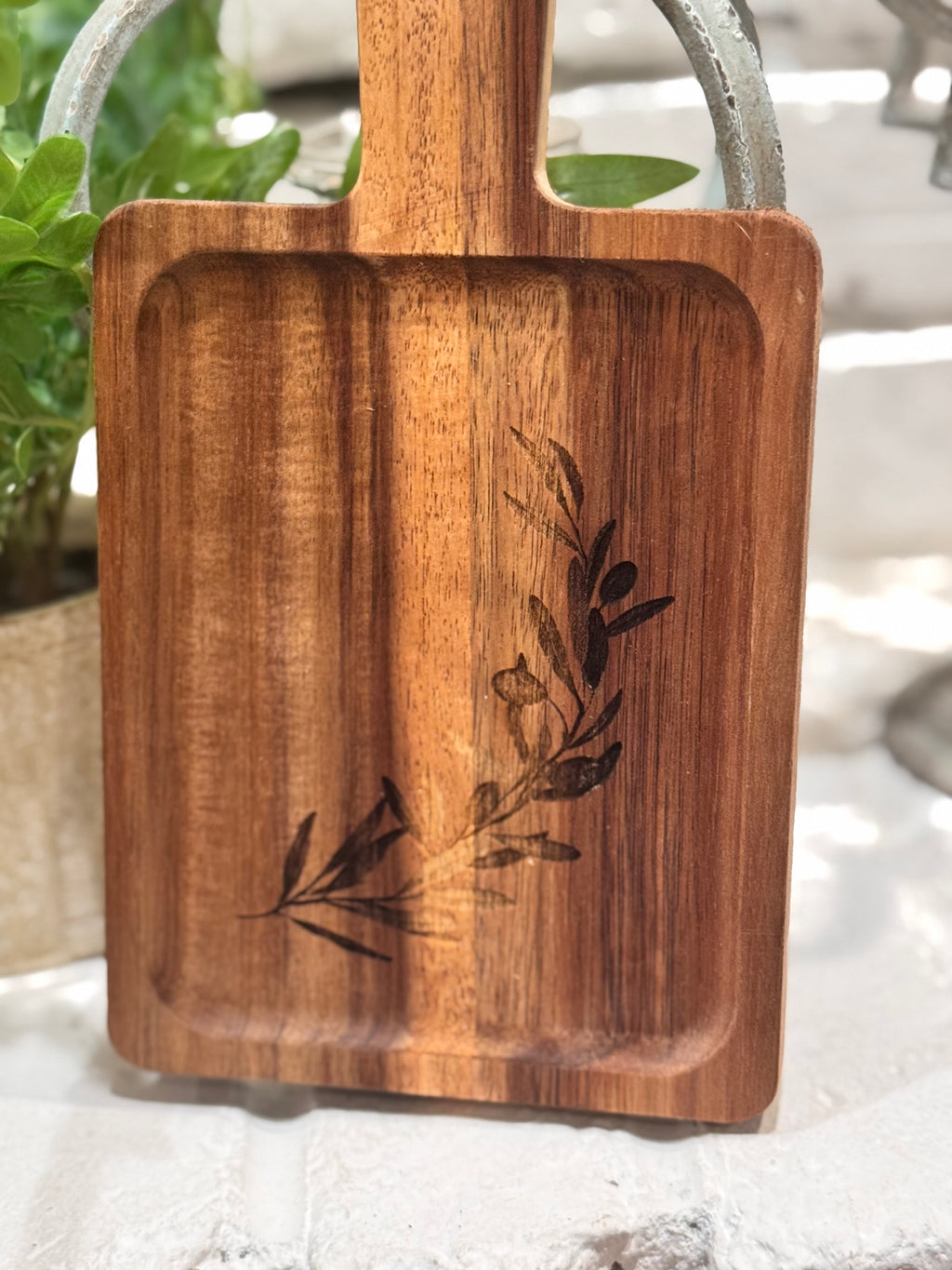 Olive tree branch Mini Charcuterie board