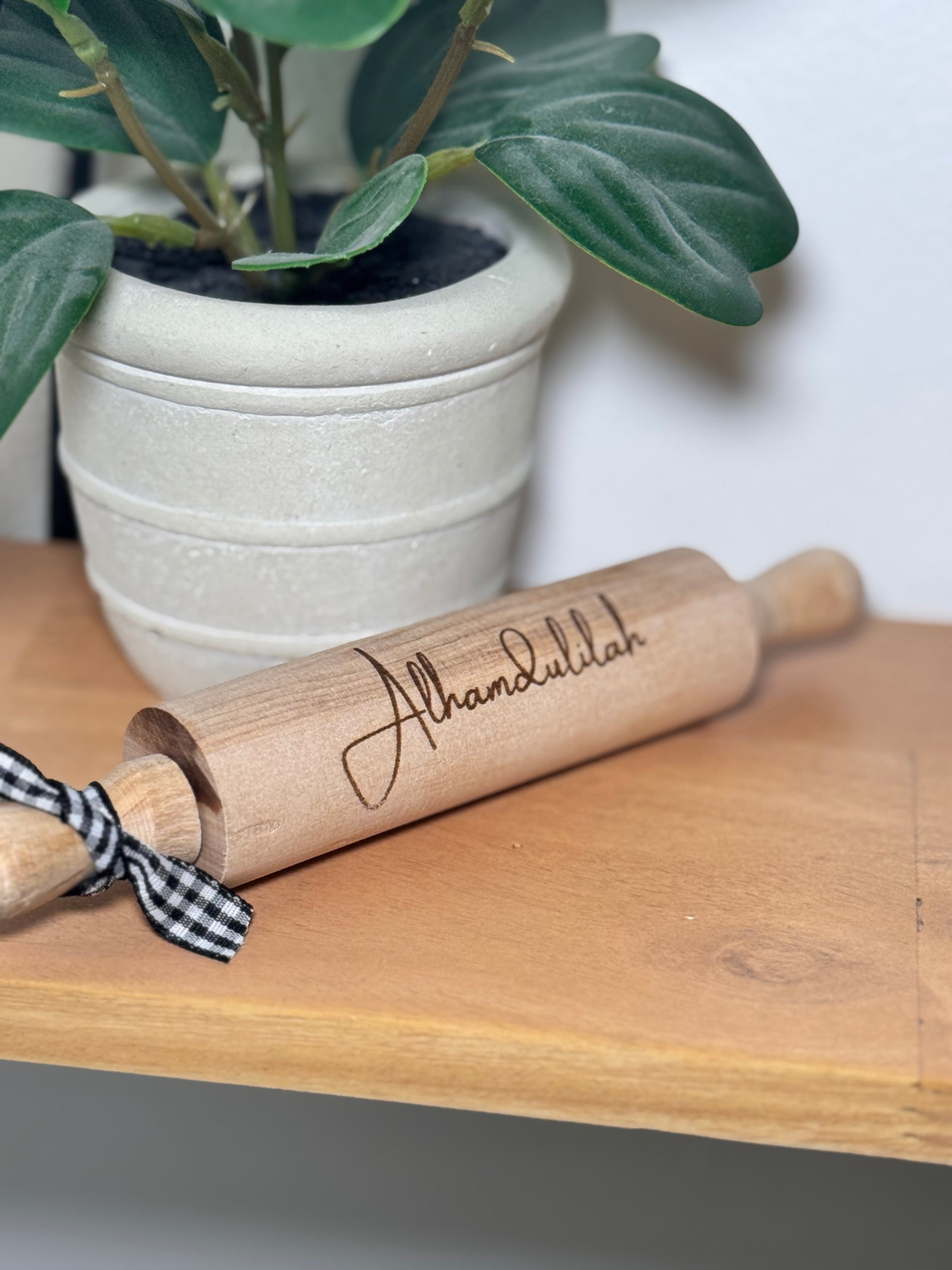 Bismillah/Alhamdulilah - mini rolling pin
