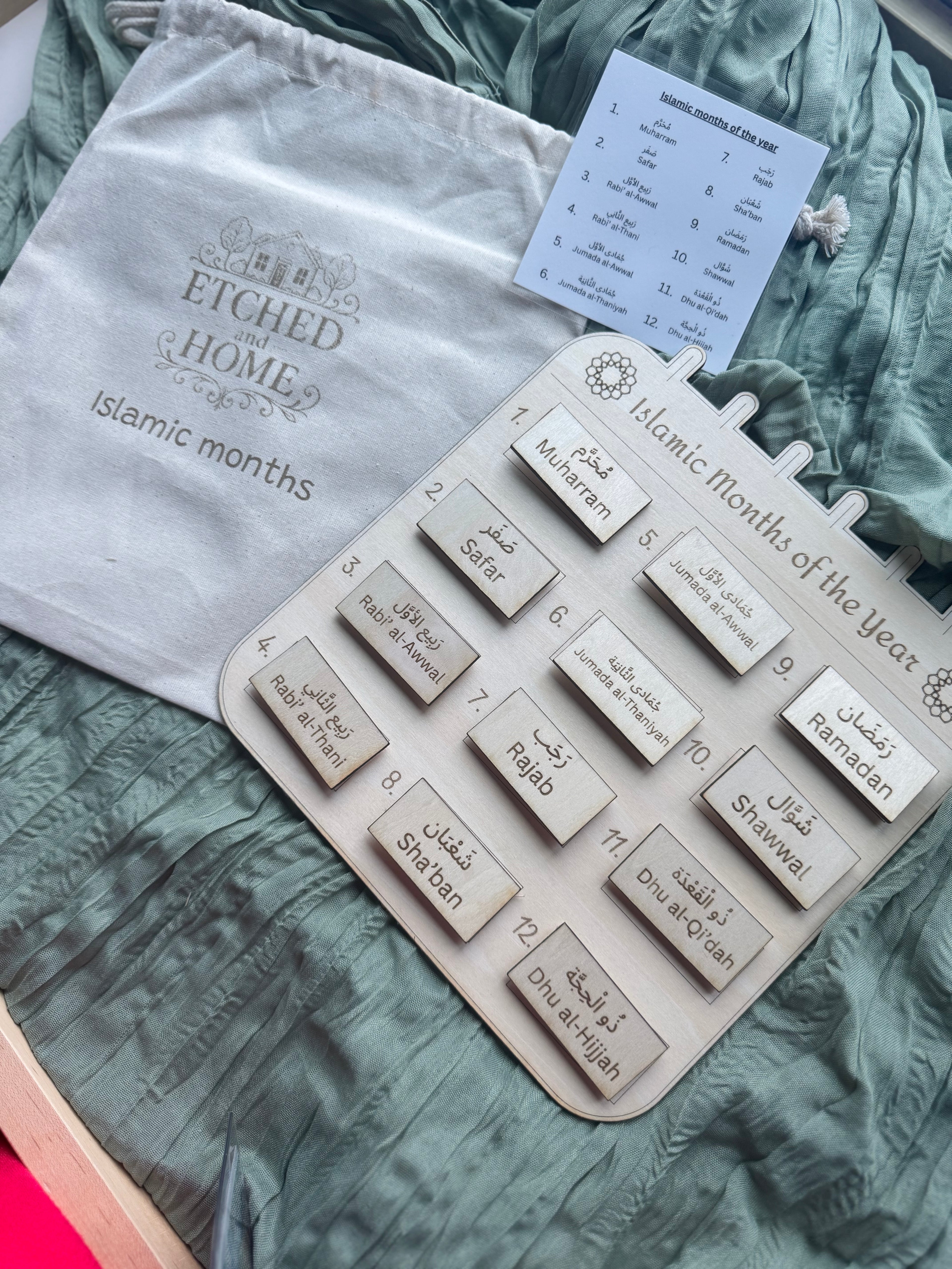 Islamic months interactive calendar