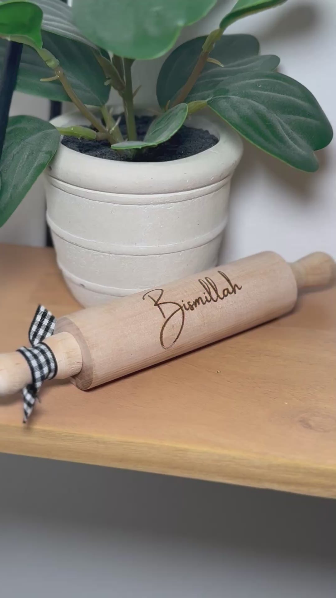 Bismillah/Alhamdulilah - mini rolling pin