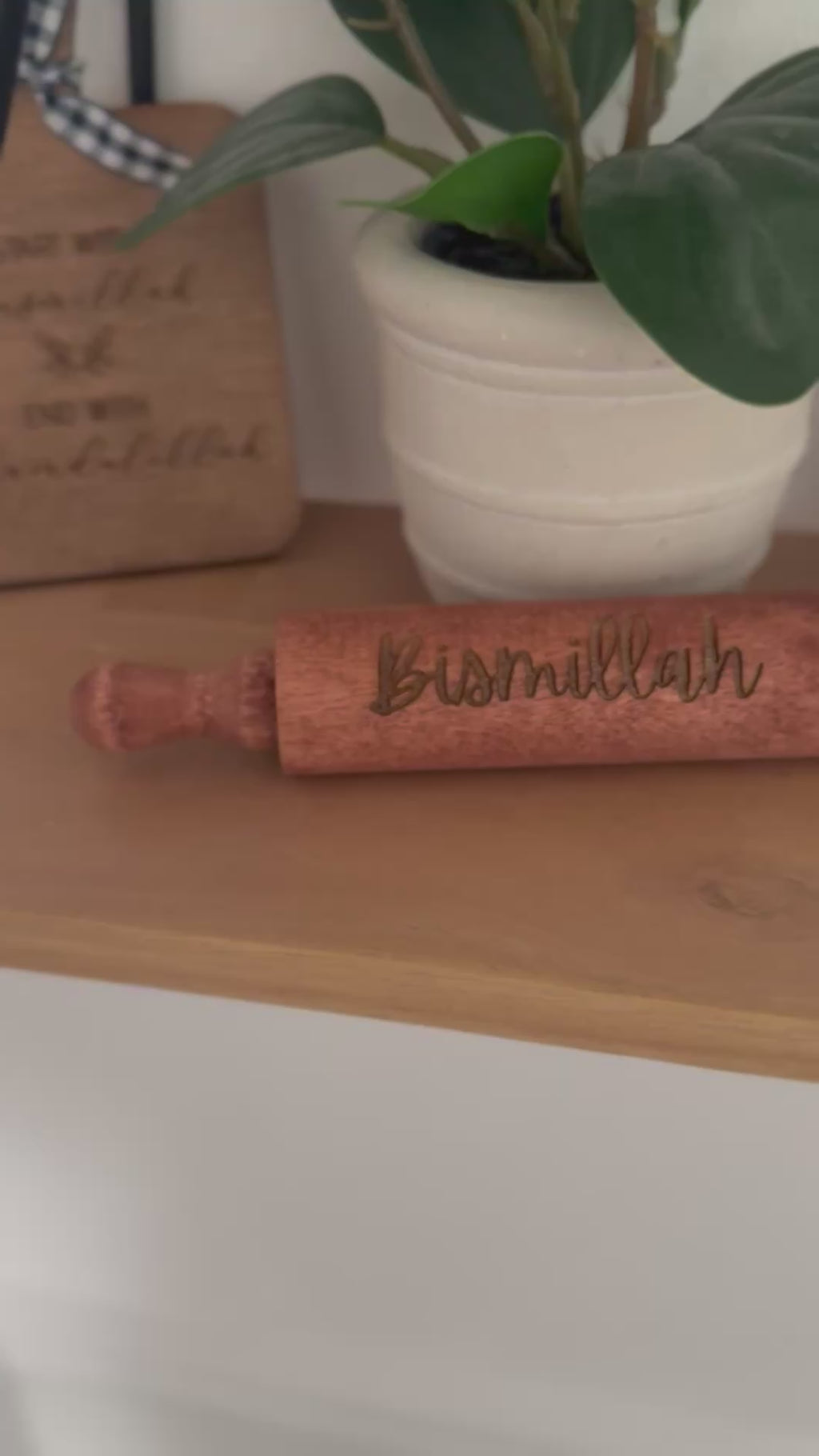 Bismillah/Alhamdulilah - mini rolling pin